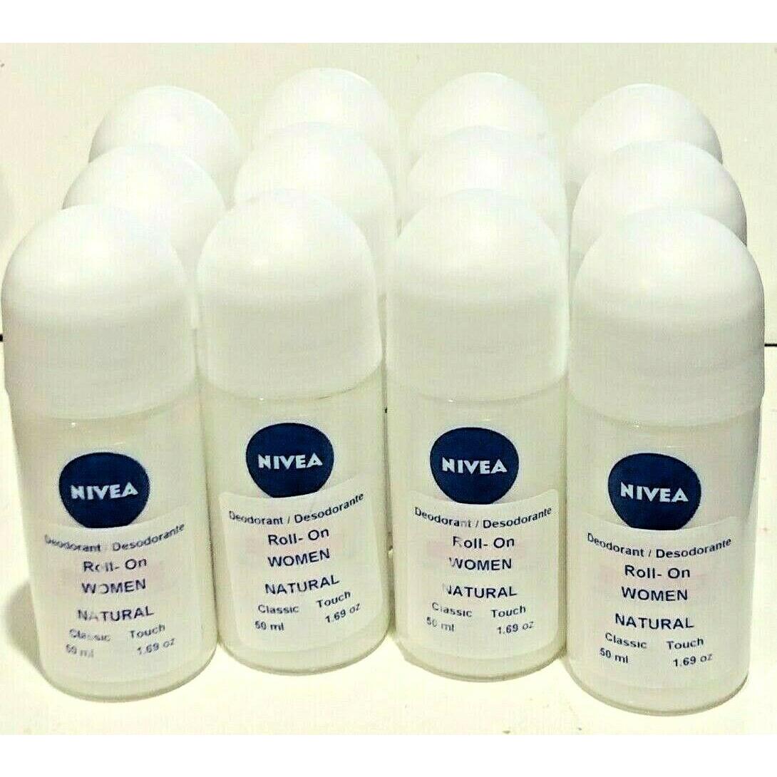 Nivea Deodorant Roll-on Classic Touch Aclarado Natural 48h Protecci n 12 Pack