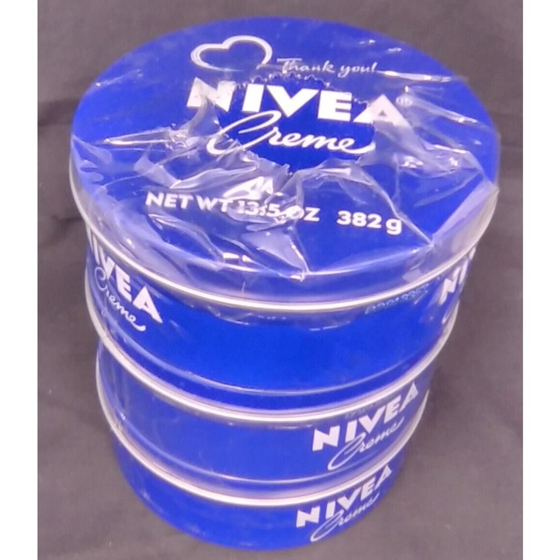 Nivea Cream Tin Lot Of 3 Collectable Heart Thank You Health Care Worker Limited