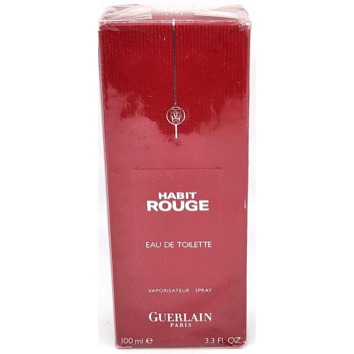 Habit Rouge For Men By Guerlain Eau de Toilette Spray 3.3 fl oz