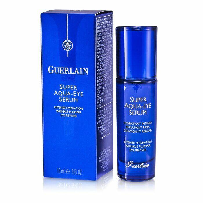 Guerlain Super Aqua Eye Serum Intense Hydration Wrinkle Plumper Reviver 0.5oz