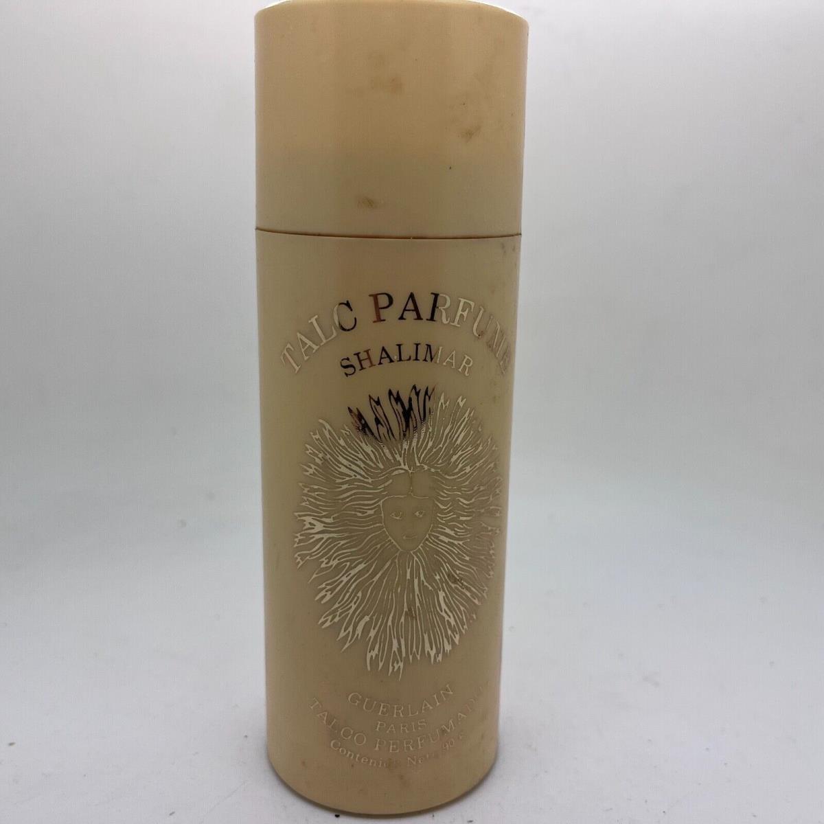 Vintage 1960`s Guerlain Shalimar 3oz Powder Talc Shaker