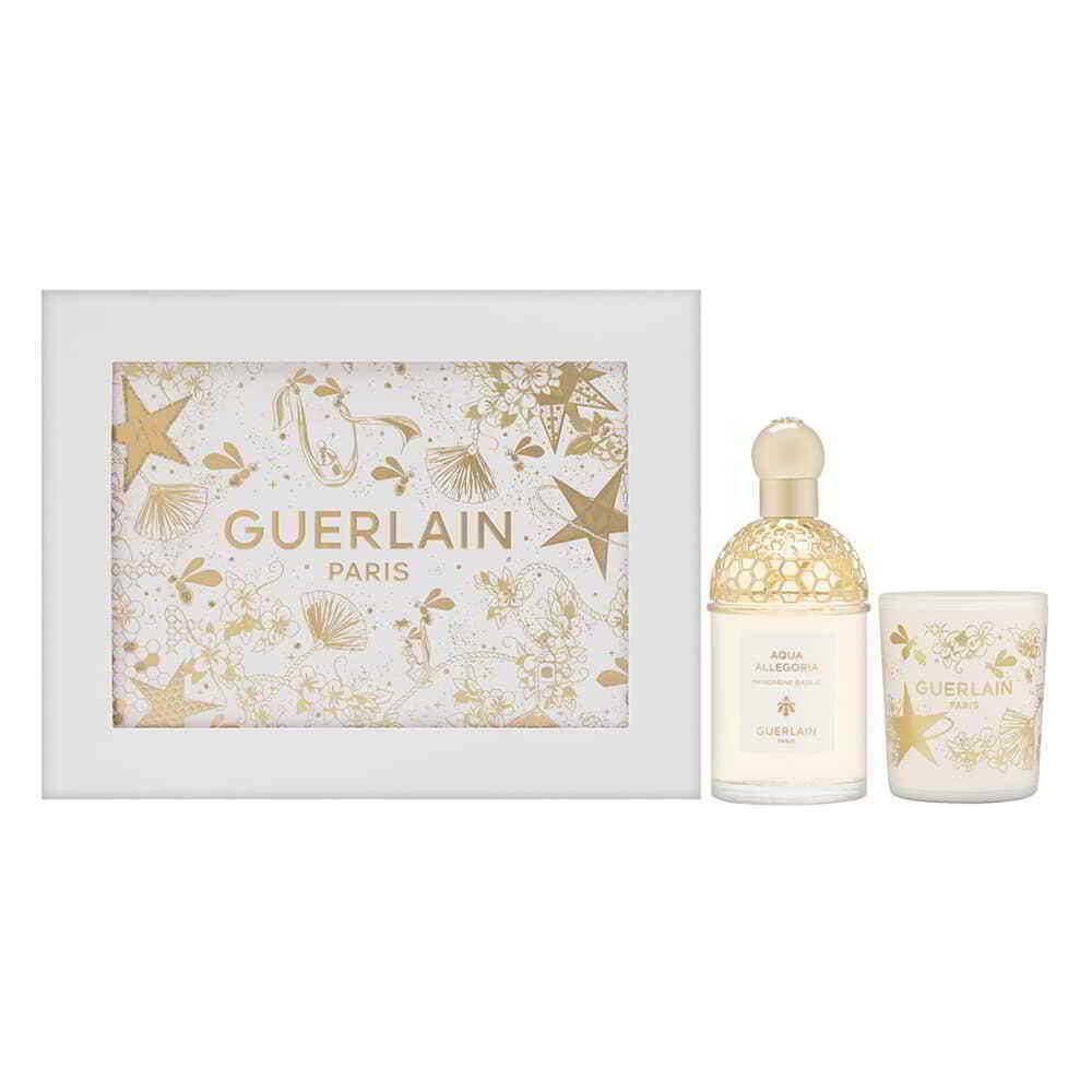 Aqua Allegoria Mandarine Basilic by Guerlain 2 PC 4.2 oz Edt Spray + Candle