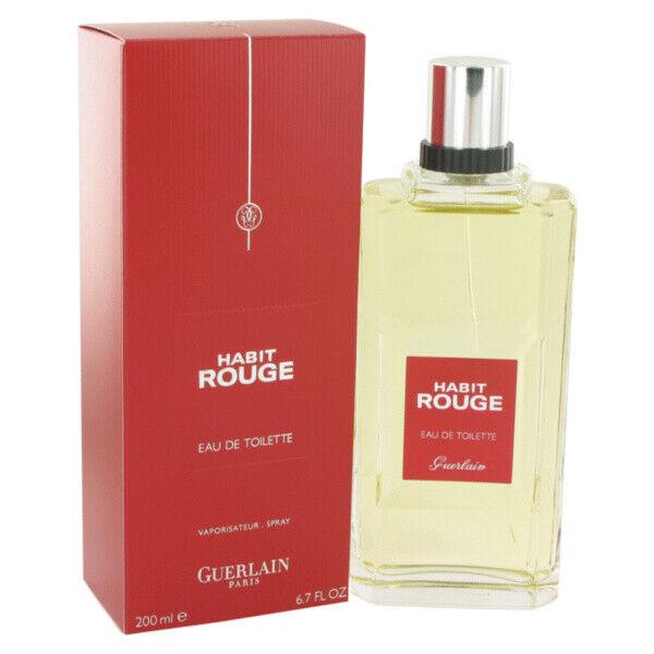 Habit Rouge Guerlain 3.4 oz / 100 ml Edt Men Cologne Spray