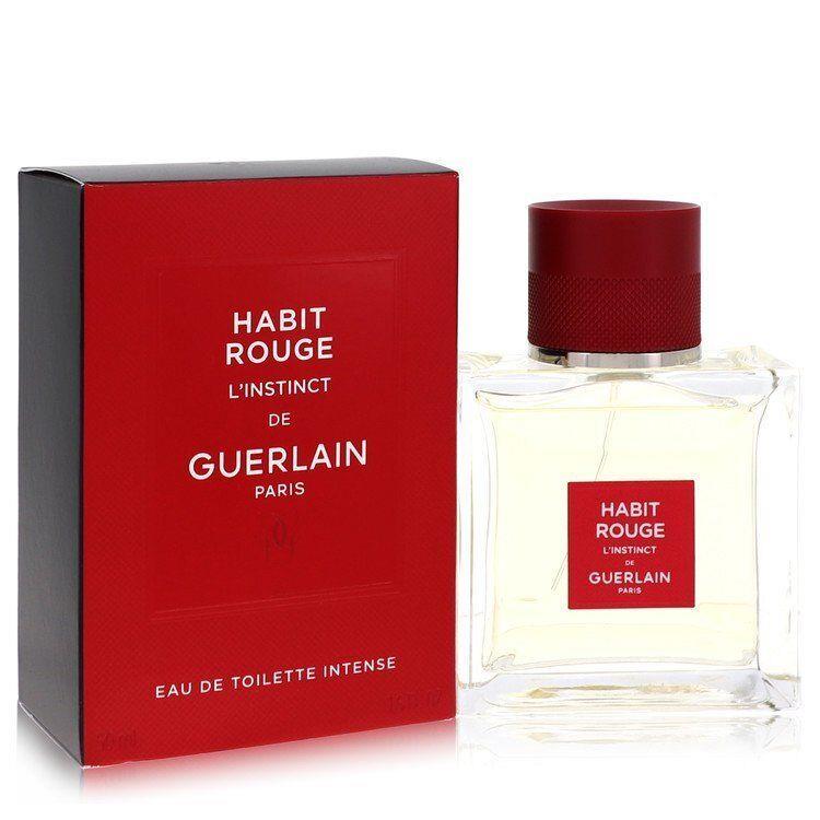 Habit Rouge L`instinct By Guerlain Eau De Toilette Intense Spray