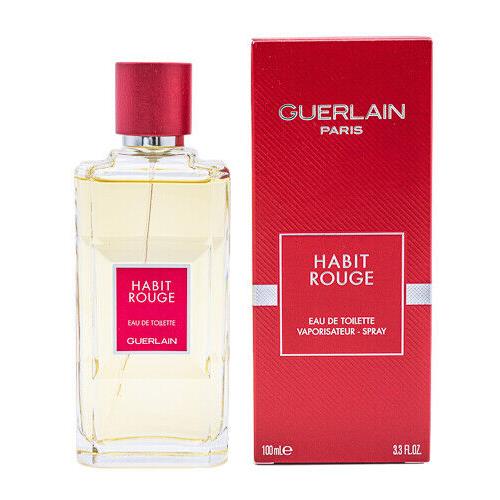 Habit Rouge by Guerlain 3.3 / 3.4 oz Edt Cologne For Men