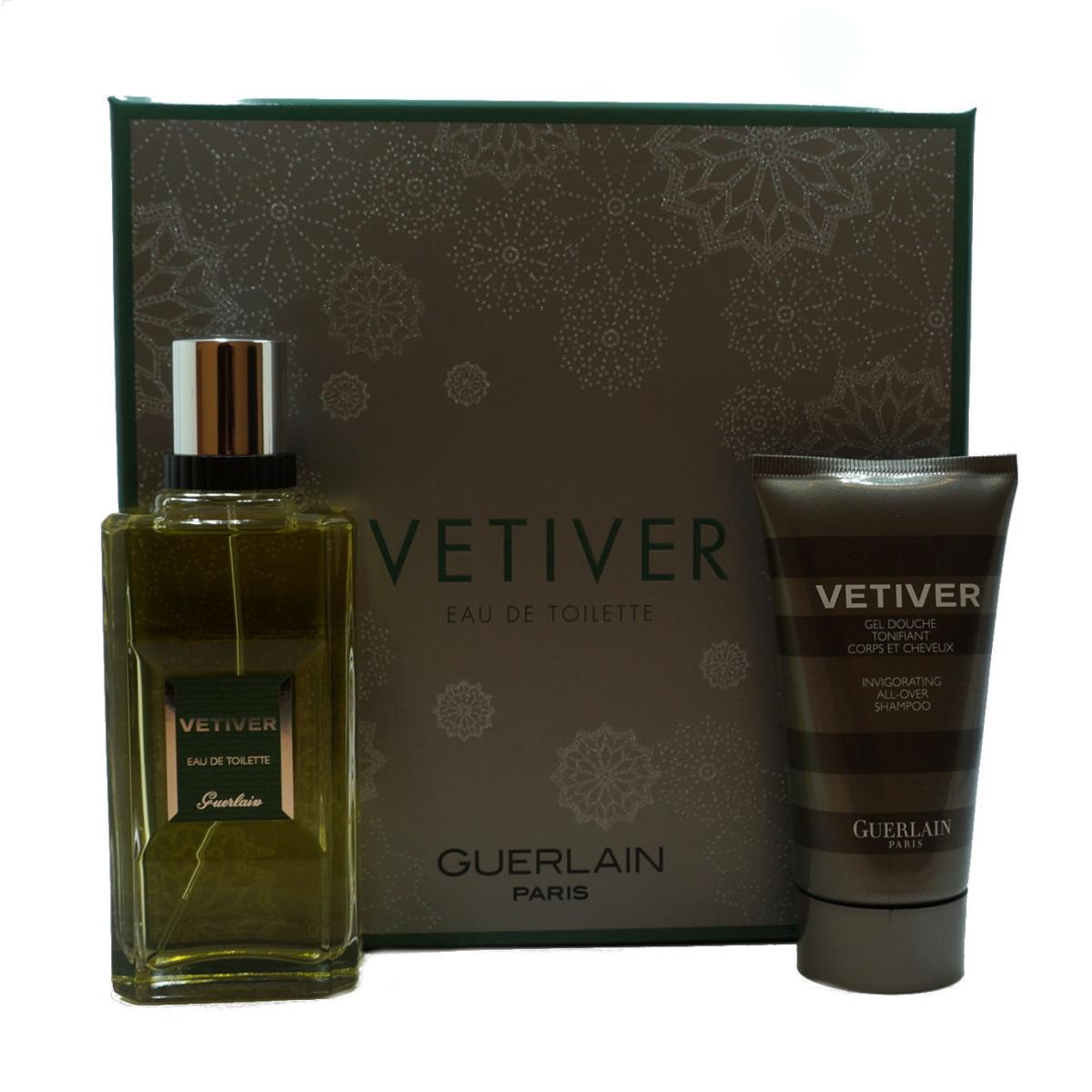 Guerlain Vetiver 2 Piece Gift Set Eau DE Toilette Spray 100ML NIB-G30240