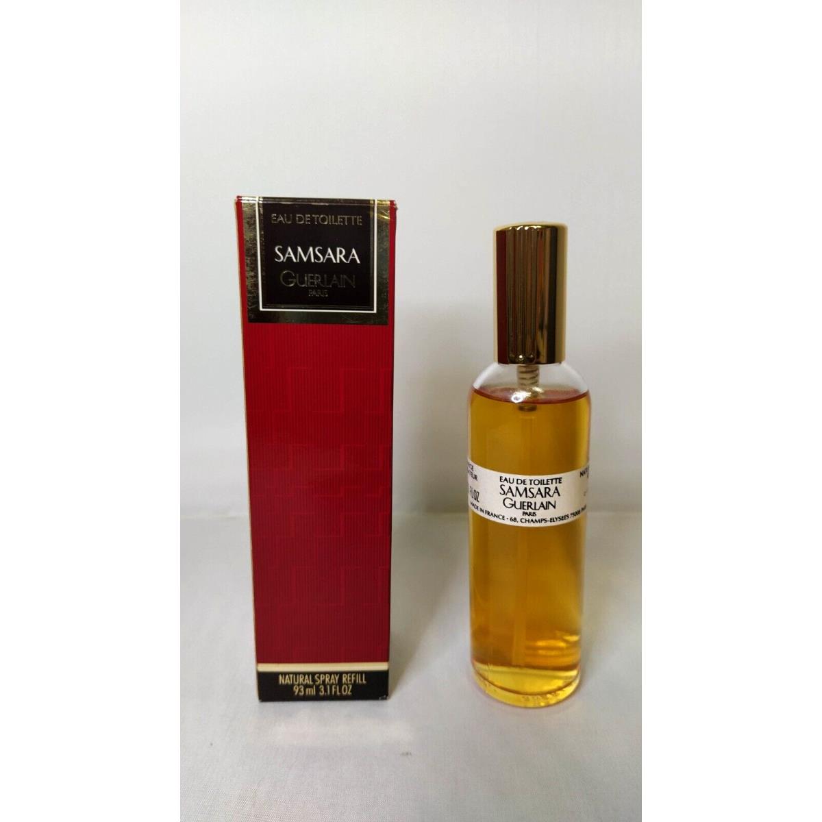 Vintage Samsara by Guerlain For Woman Eau de Toilette Refill Spray 3.1 oz.93ml