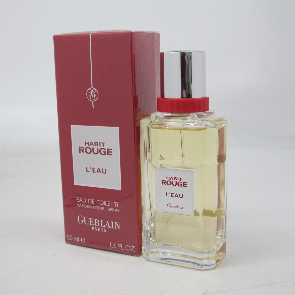 Habit Rouge L`eau by Guerlain 50 Ml/ 1.6 oz Eau de Toilette Spray