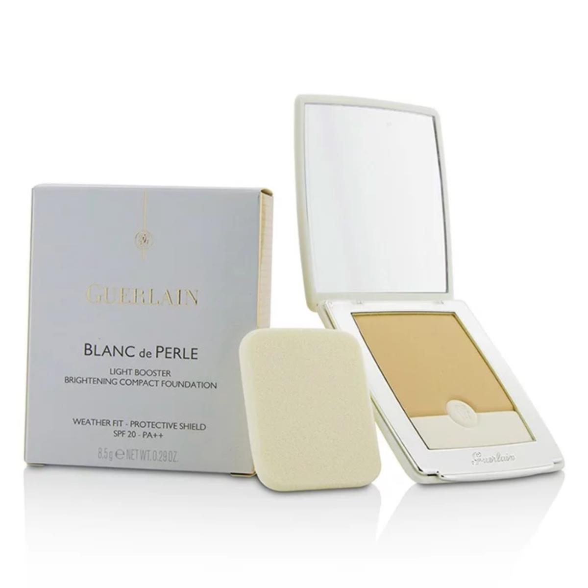 Guerlain Blanc DE Perle Compact Foundation - 02 Beige Clair / Light Beige