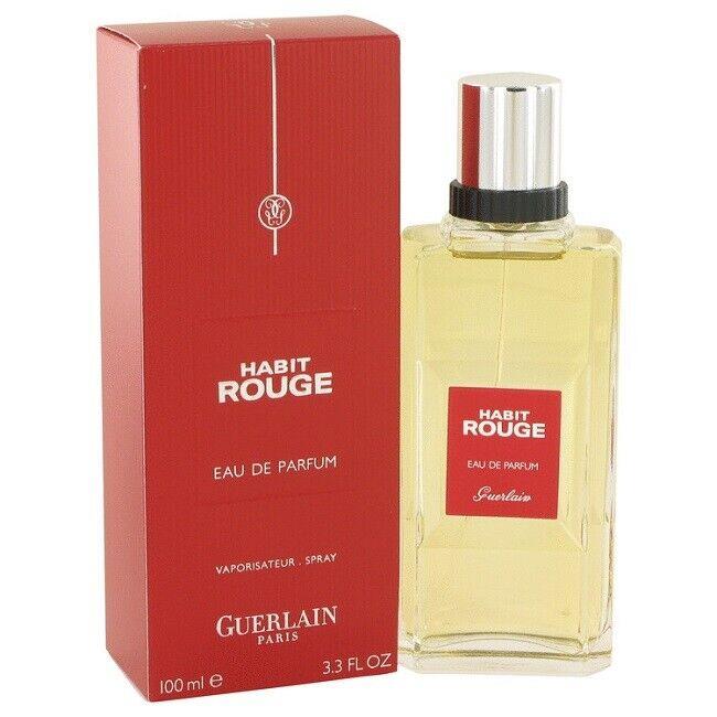 Habit Rouge Guerlain 3.3 oz / 100 ml Edp Men Cologne Spray