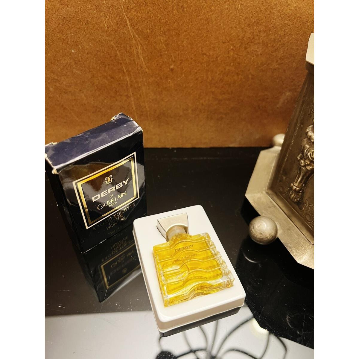 Vintage Beehive / Eagle Bottle Guerlain Derby Edt 7.5 ml 0.25 oz Mini Ultra Rare