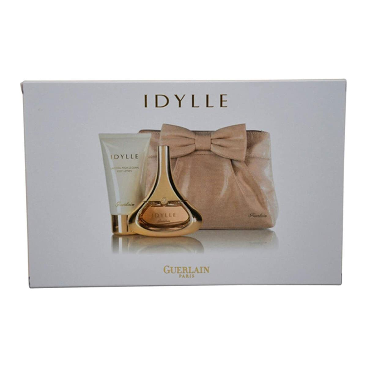 Idylle by Guerlain Eau De Pafrum Spray 50Ml/1.7Oz + Body Lotion 75Ml/2.5Oz Bag