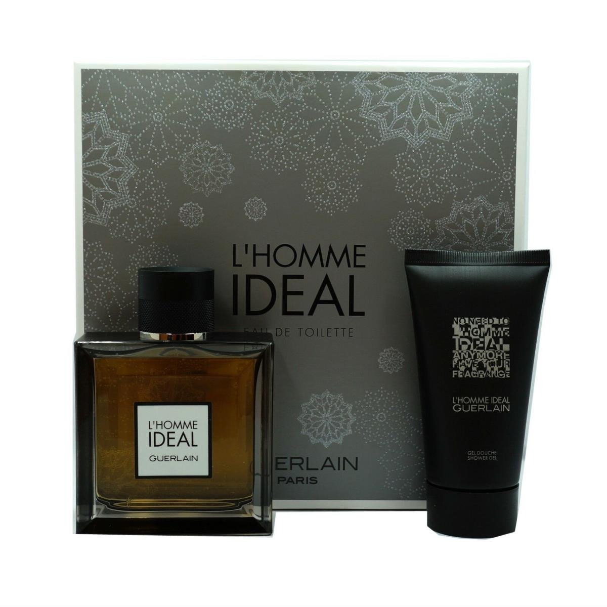 Guerlain L`homme Ideal 2 Piece Gift Set Eau DE Toilette Spray 100ML NIB-G30241