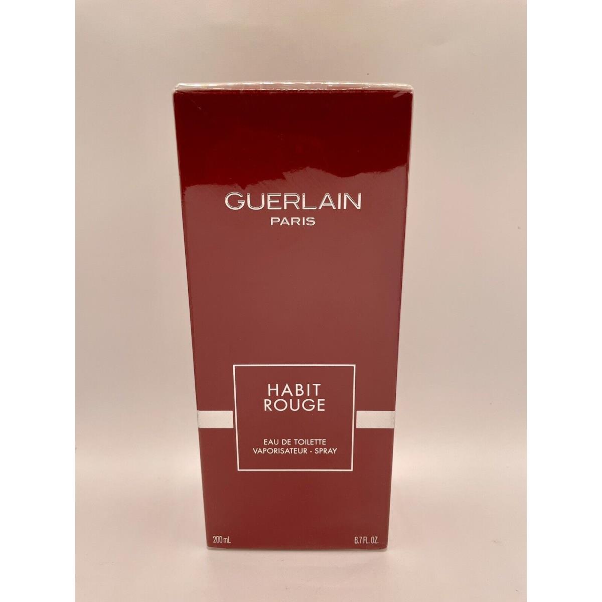 Guerlain Habit Rouge Edt For Men Spray 200ml 6.7oz