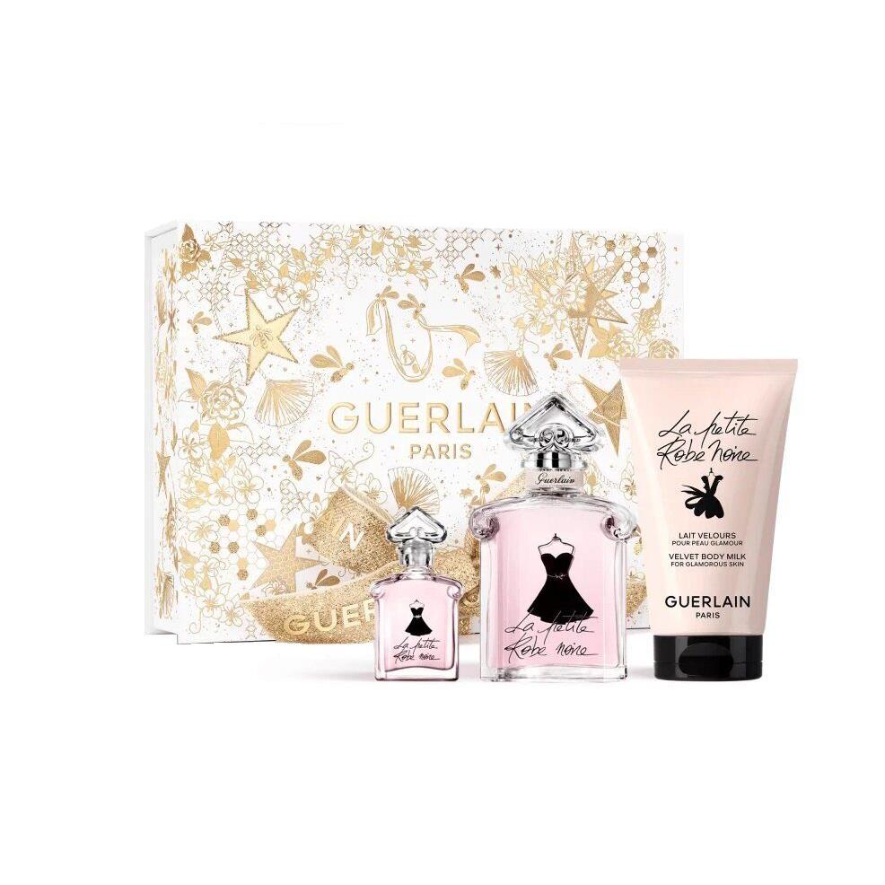 Guerlain La Petite Robe Noire 3 Piece Set 1.6 Edt+ Edt Mini + 2.5 Body Milk