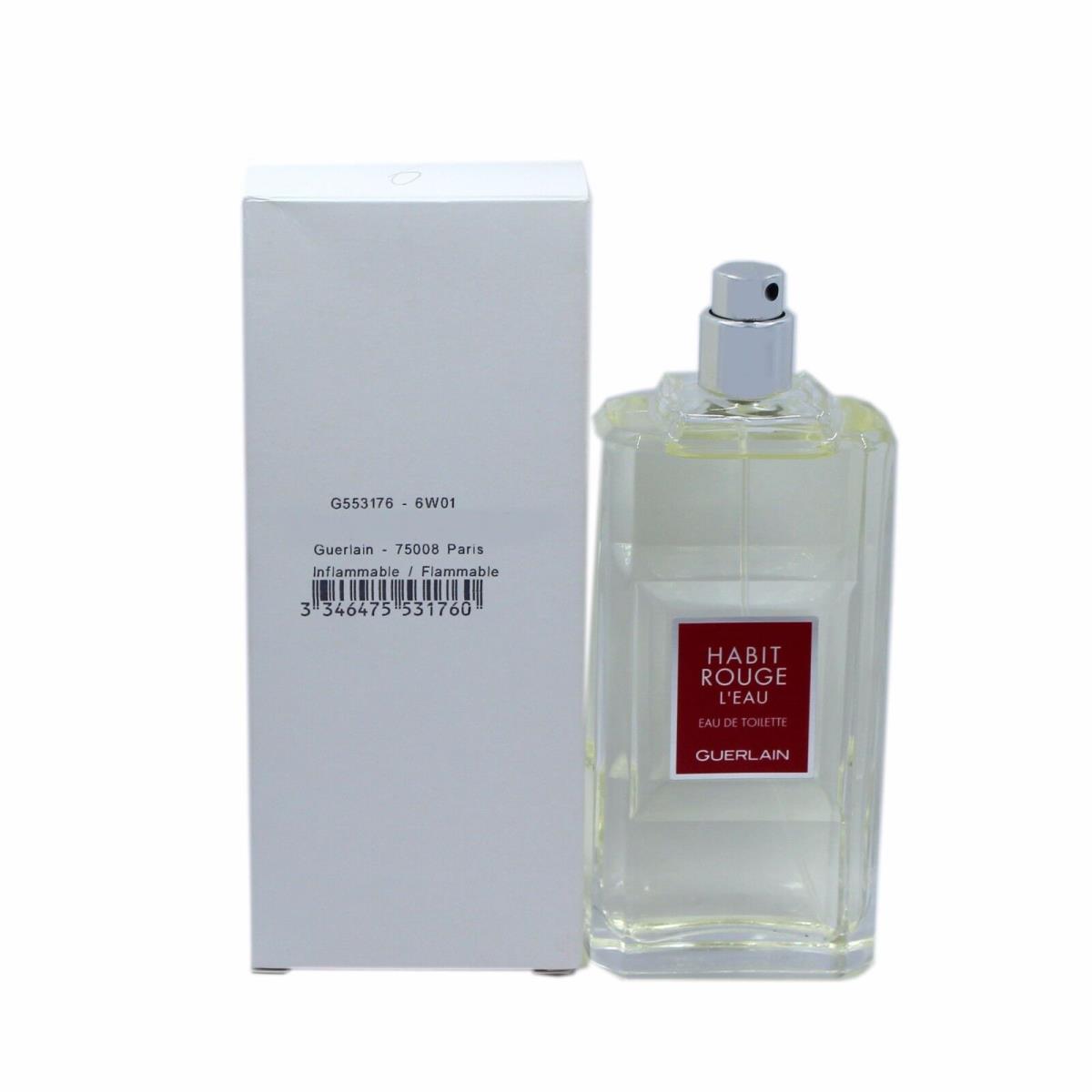 Guerlain Habit Rouge L`eau Eau DE Toilette Spray 100 ML/3.3 Fl.oz. T