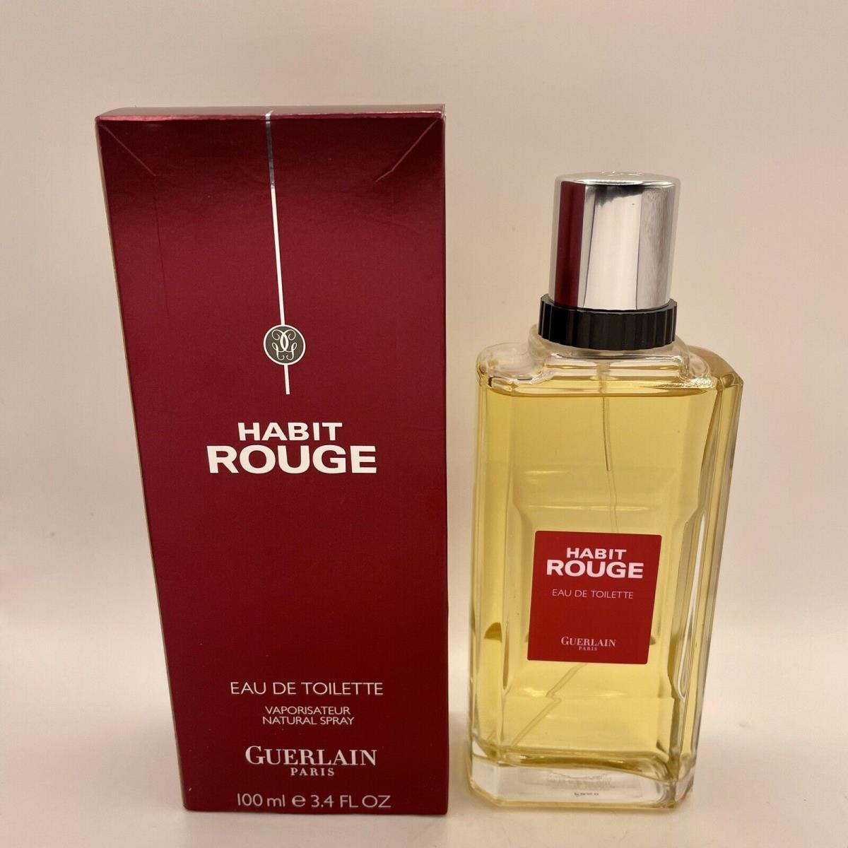 Guerlain Habit Rouge Edt Spray 100ml/3.4oz Vintage