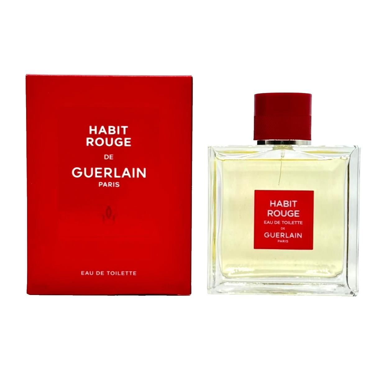 Habit Rouge by Guerlain For Men 3.3 oz Eau de Toilette Spray