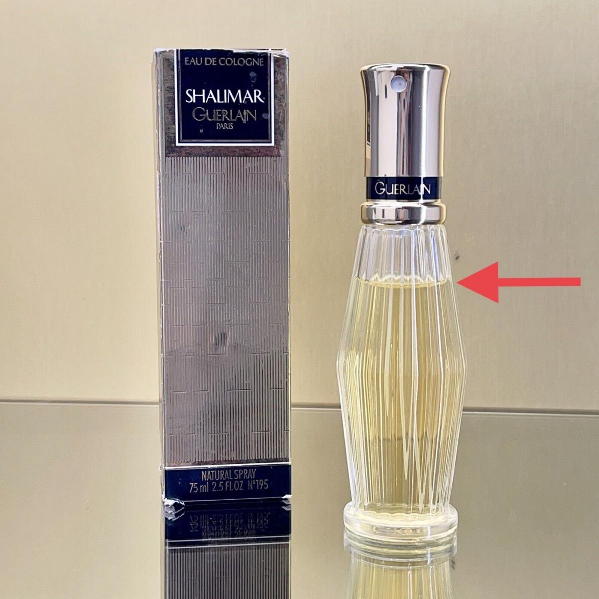 Shalimar Guerlain Women Edc Cologne 2.5oz-75ml Very Rare Vintage BL41