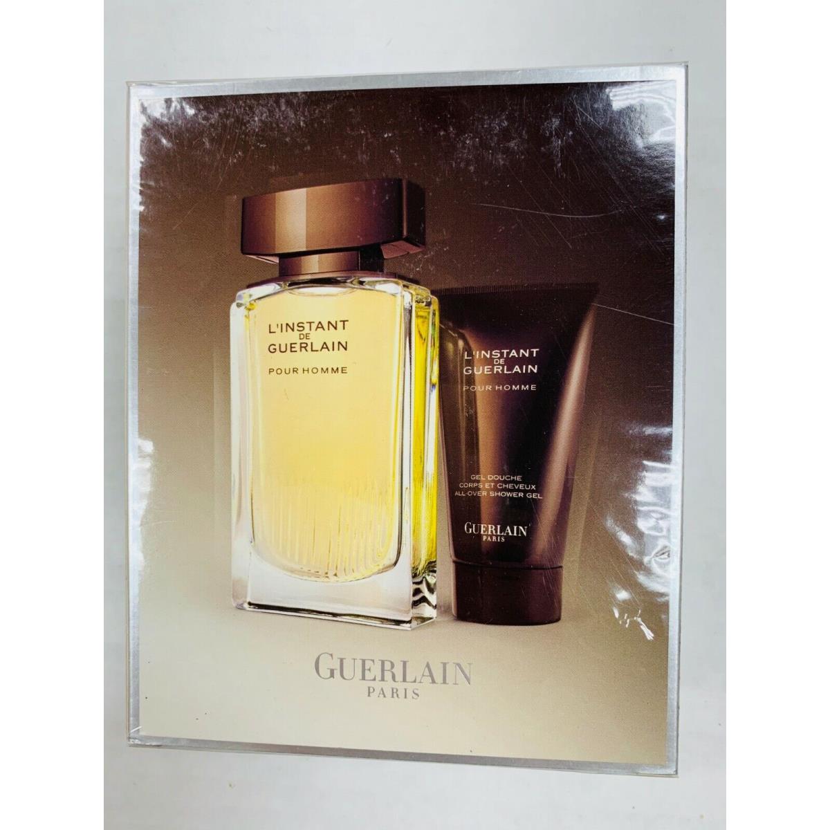 L `instant by Guerlain Pour Homme 2 Pieces 4.2 oz Eau de Toilette Spray S/g Rare