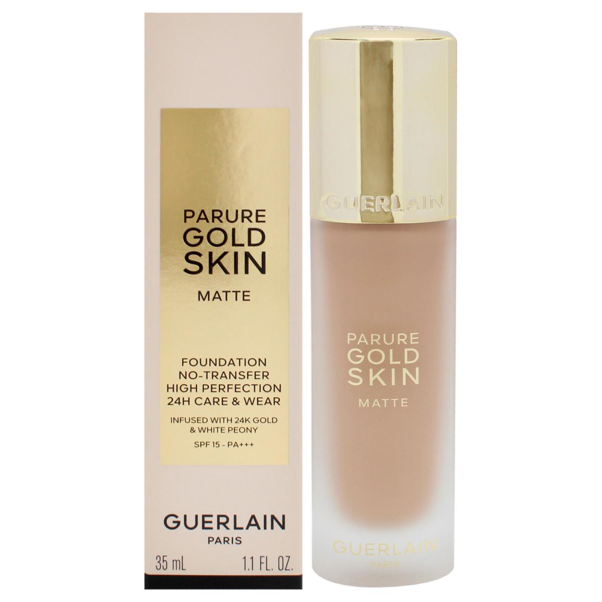 Guerlain Parure Gold Skin Matte 24H Wear Foundation Spf 15-3N Neutral - 1.1 oz