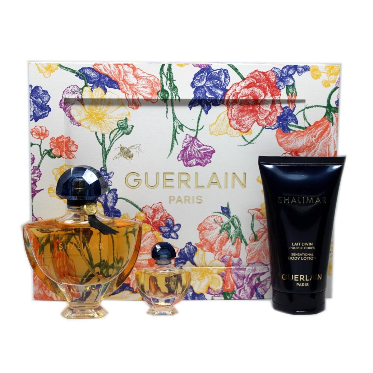 Guerlain Shalimar 3 Piece Gift Set Eau DE Parfum Spray 50 ML/1.6 Fl.oz. N/p