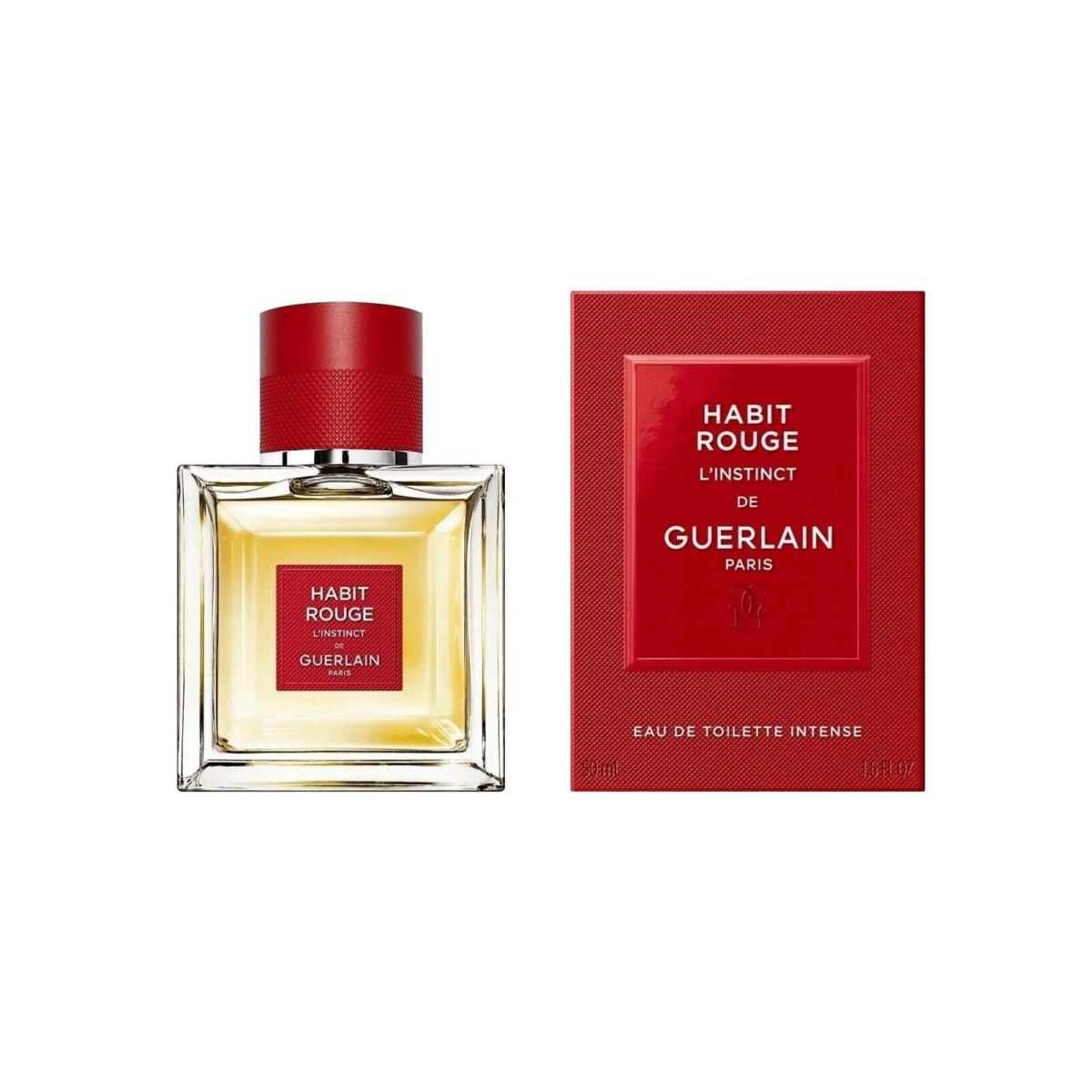 Habit Rouge L`instant de Guerlain 1.7 oz Edt Intense Spray 50 ml