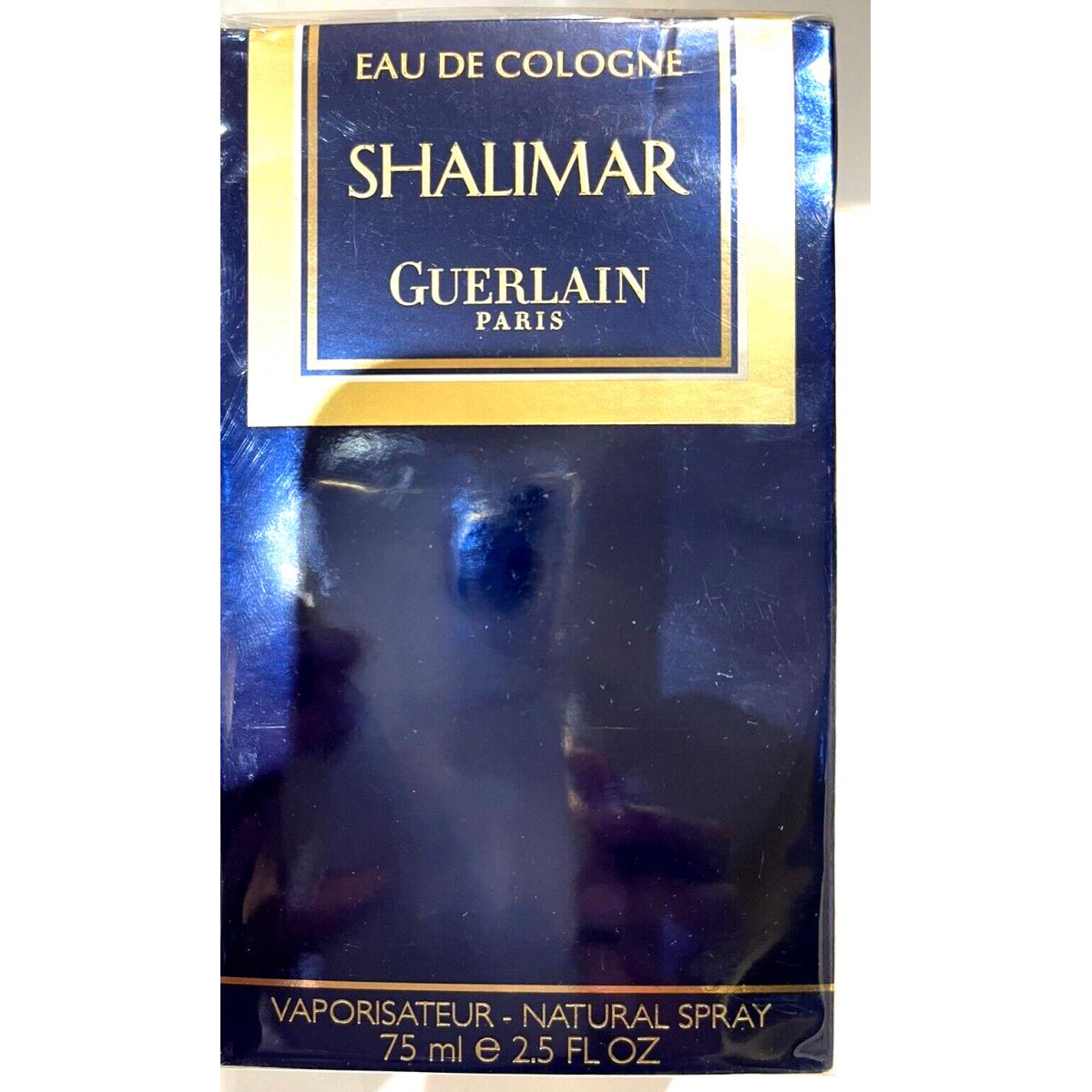 Shalimar Guerlain Paris 2.5 FL Oz Eau de Cologne Natural Spray - Box