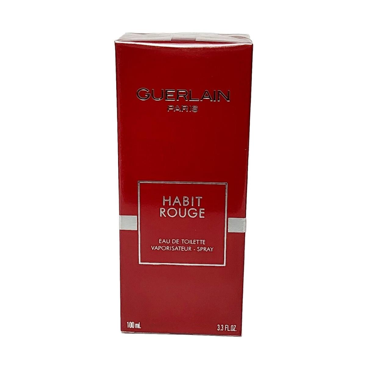 Habit Rouge BY Guerlain 3.3OZ Edt Spray For Men