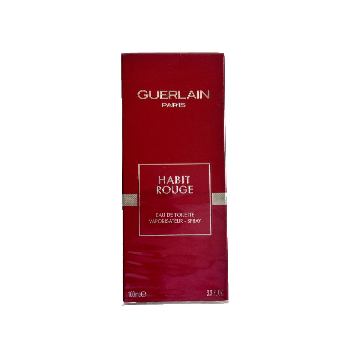 Guerlain Habit Rouge 3.3 oz Eau De Toilette Spray