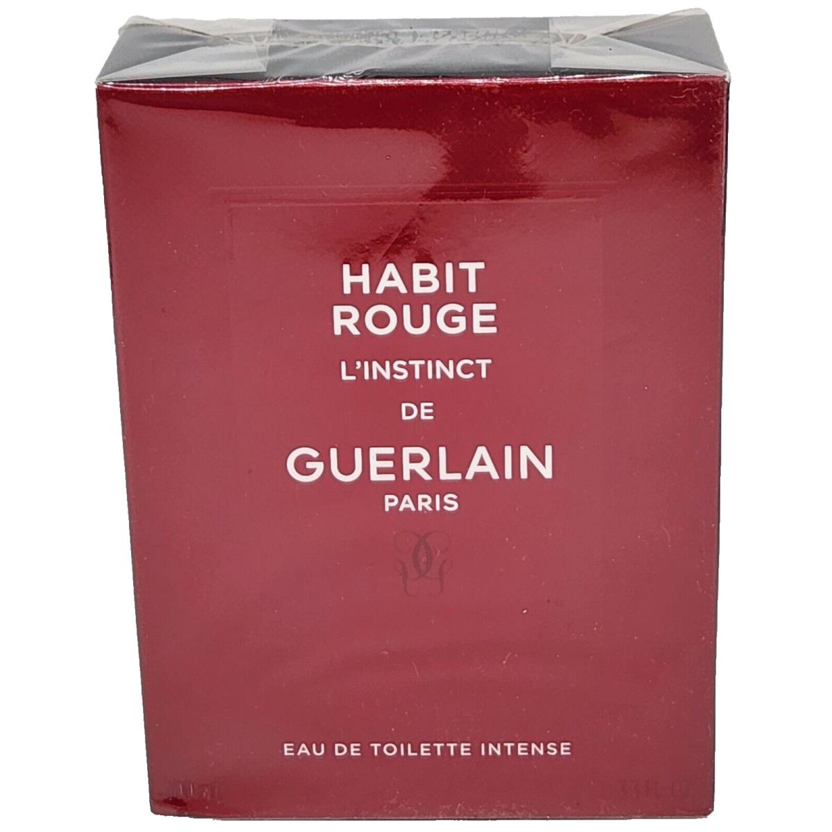 Habit Rouge L`instant de Guerlain For Men Eau de Toilette Intense Spray 3.3 fl