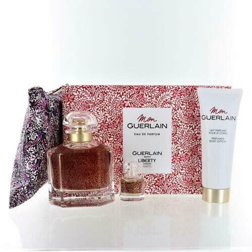 Mon Guerlain Edp 100 ML / 3.4 OZ Spray Women 3 Pcs Gift Set with Lotion Mini