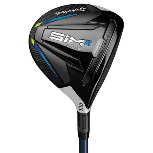 Taylormade Golf LH SIM2 Max Fairway Wood 15 3 Regular Flex Left Handed - Blue