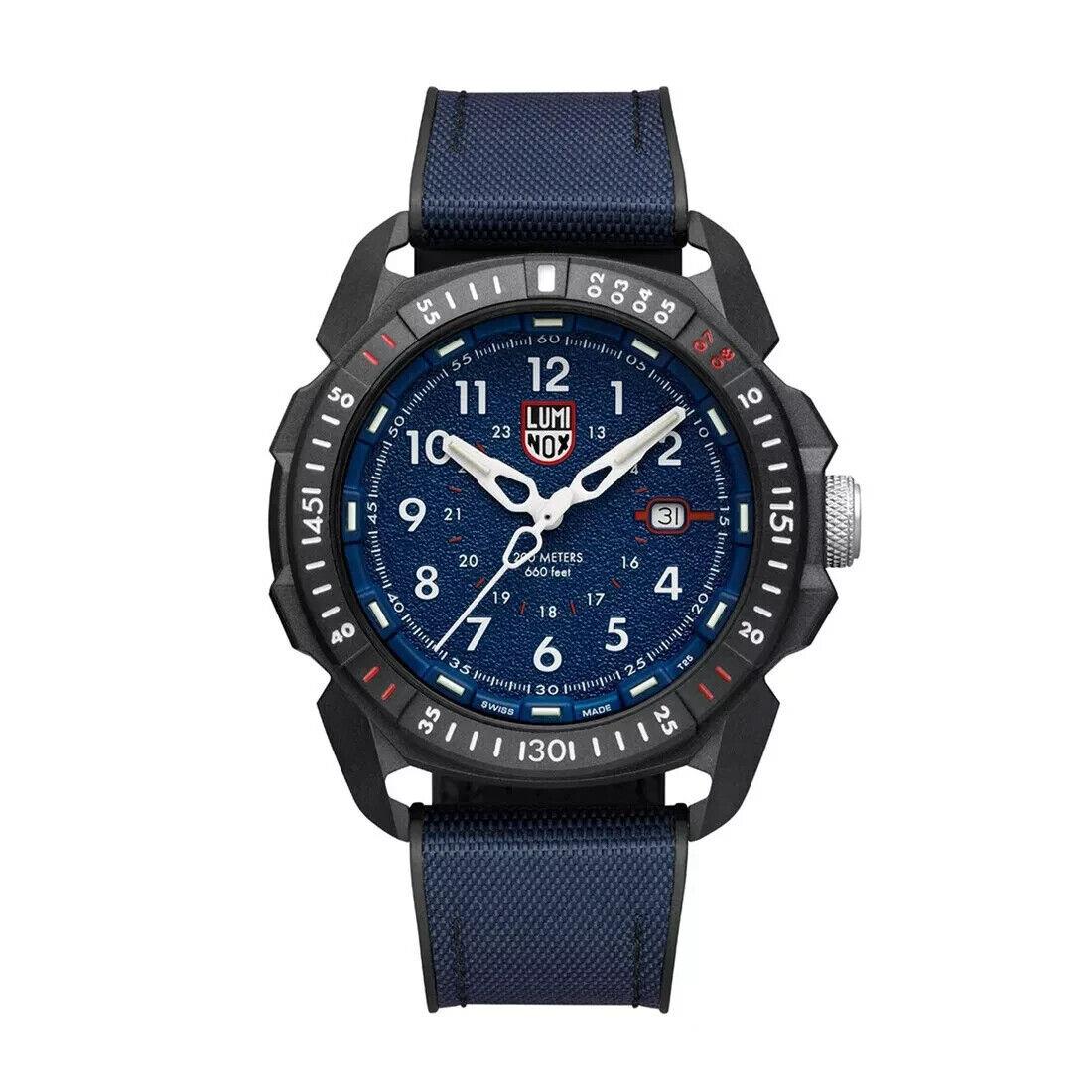 Luminox Ice-sar Arctic Outdoor Adventure Watch 46mm XL.1003.ICE - Dial: Blue, Red, White, Band: Black, Blue, Bezel: Black, Red, White