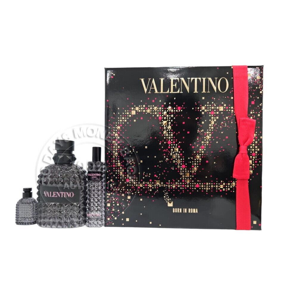 Valentino Uomo Born in Roma Eau de Toilette 3 Pc Men`s Gift Set