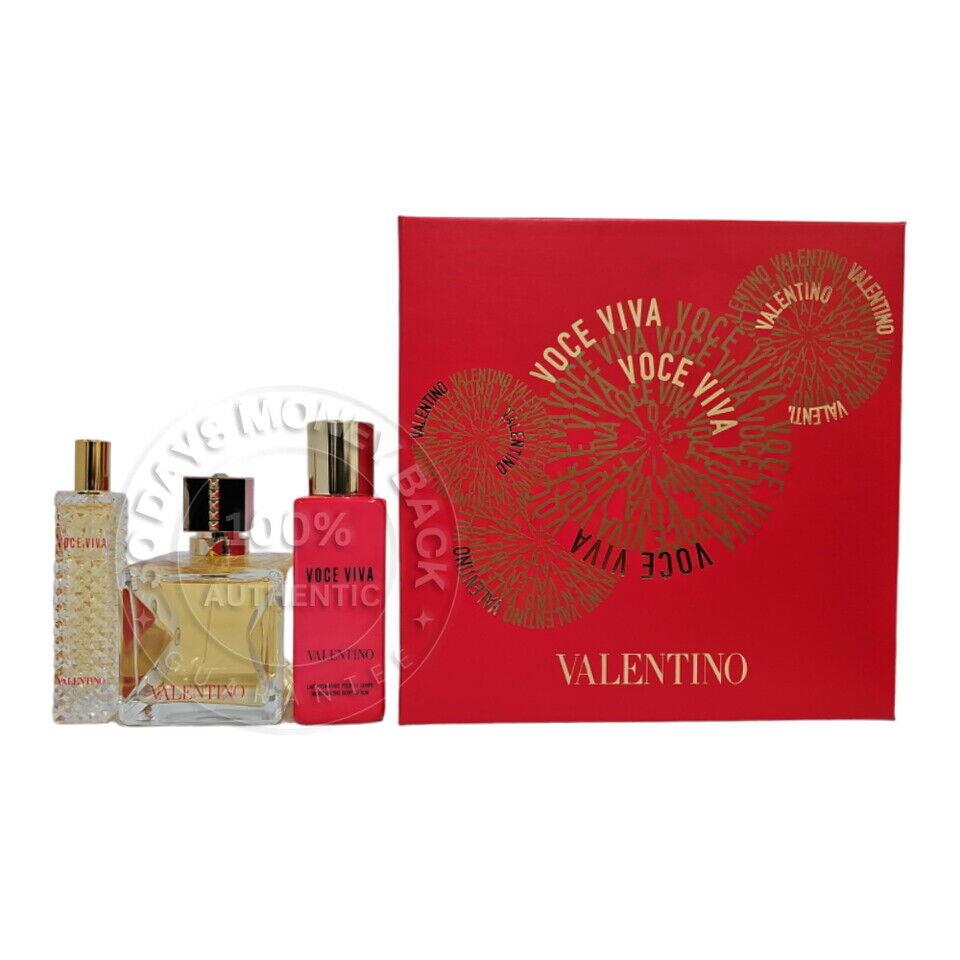 Valentino Voce Viva Eau de Parfum 3 Pcs Gift Set For Women