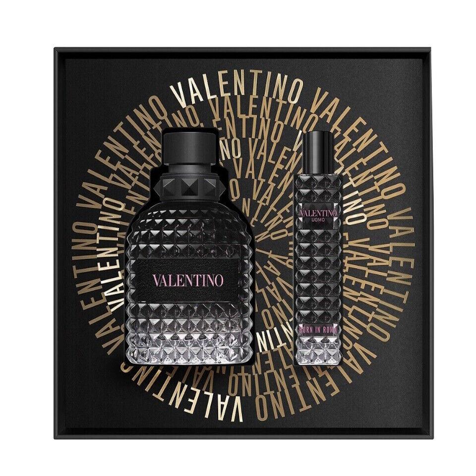 Valentino Uomo Born in Roma Eau De Toilette 2 Piece Gift Set For Men - 3.4 oz