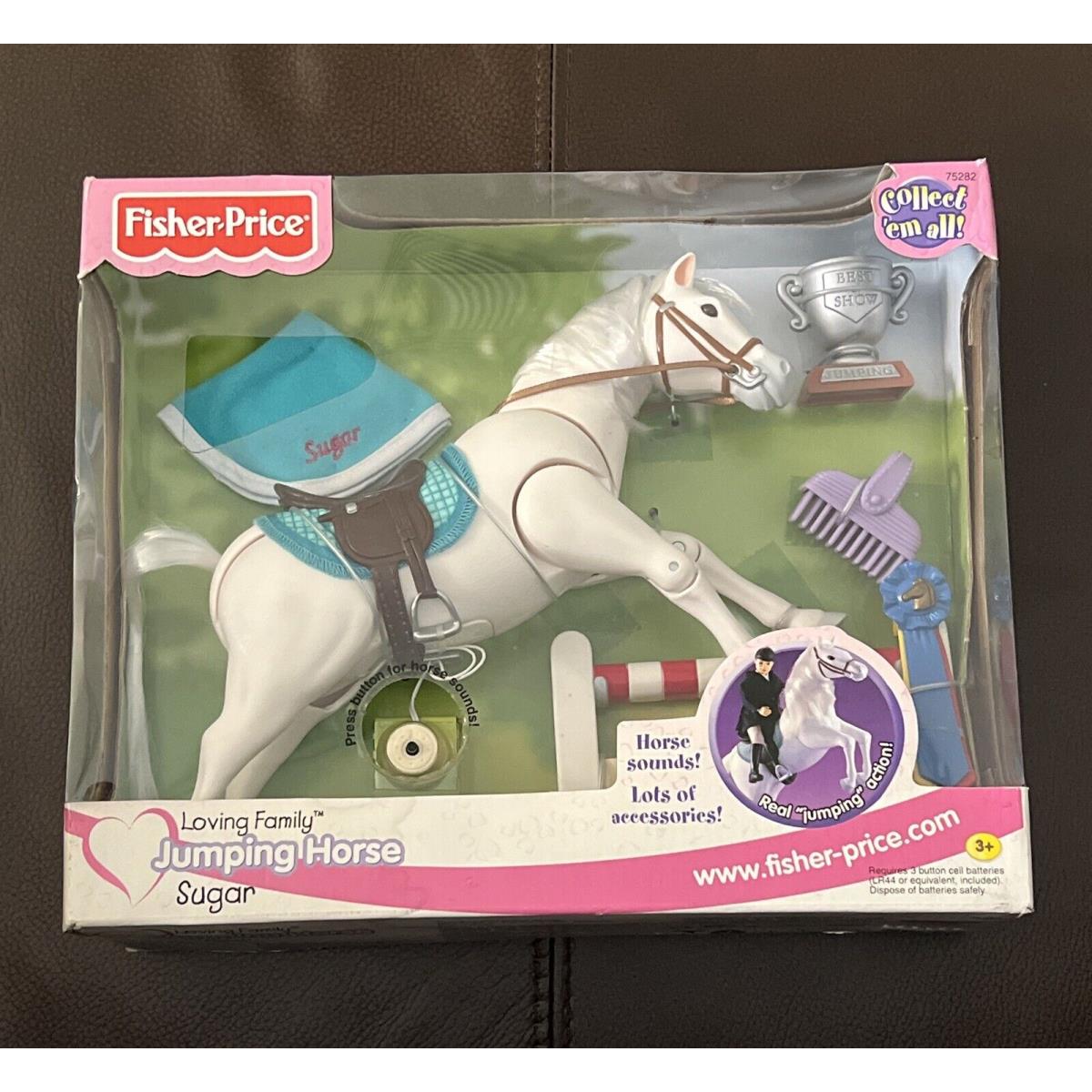 Fisher Price Loving Family Dollhouse Jumping Horse Sugar 2001 Rare