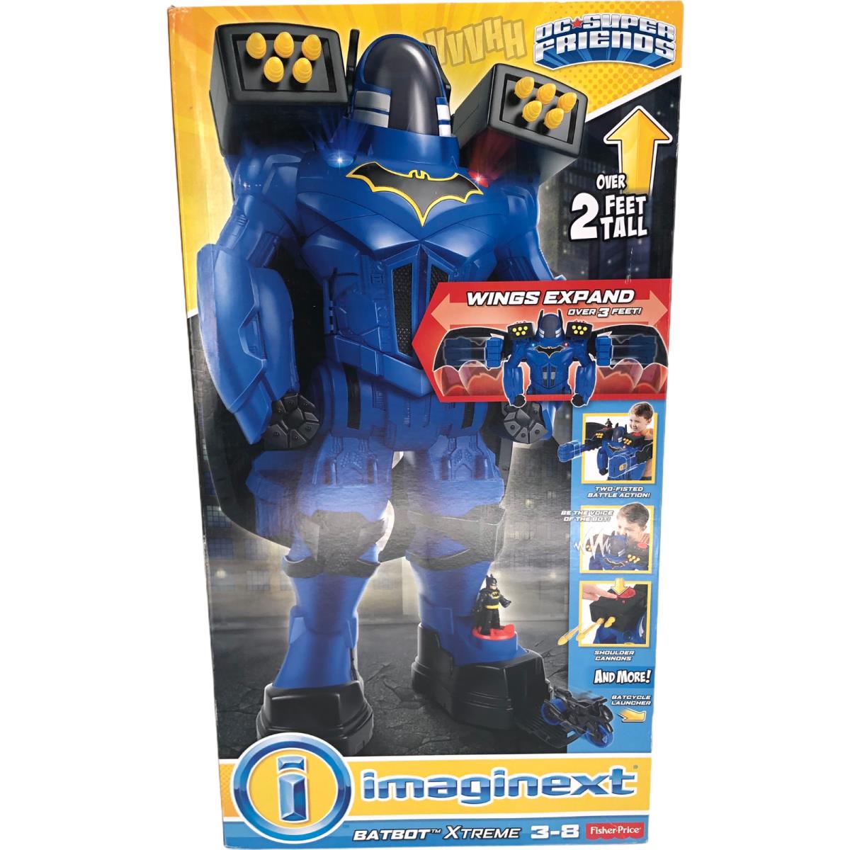 Fisher Price Imaginext Batbot Extreme DC Super Friends Over 2` Tall Batman