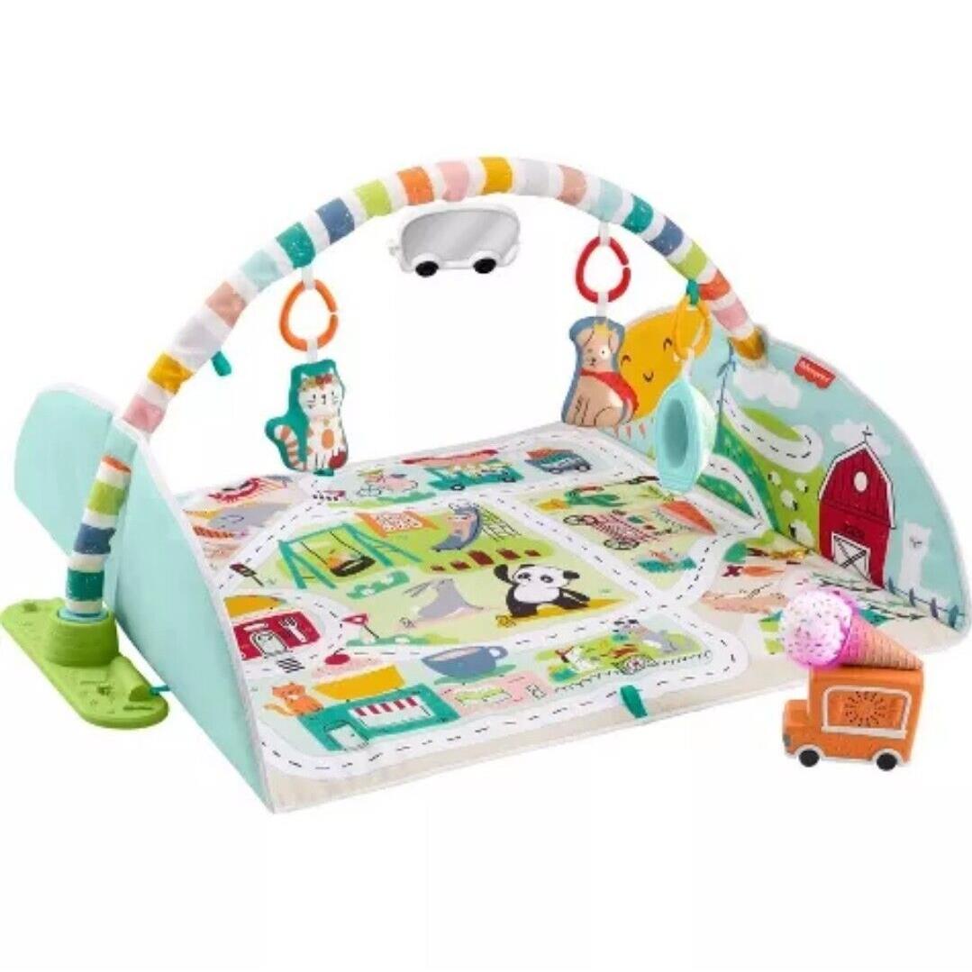 Fisher-price Large Activity City Gym To Jumbo Playmat Baby