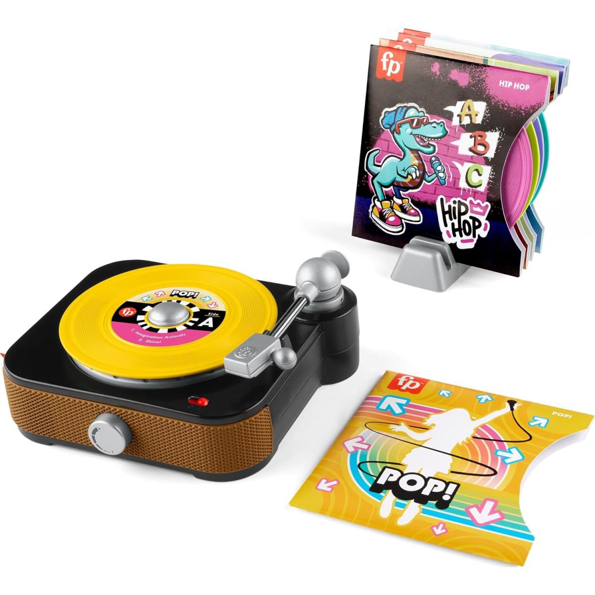 Fisher-price Rockin Record Player Toy 5 Cool Musical Styles 20 Unique Songs