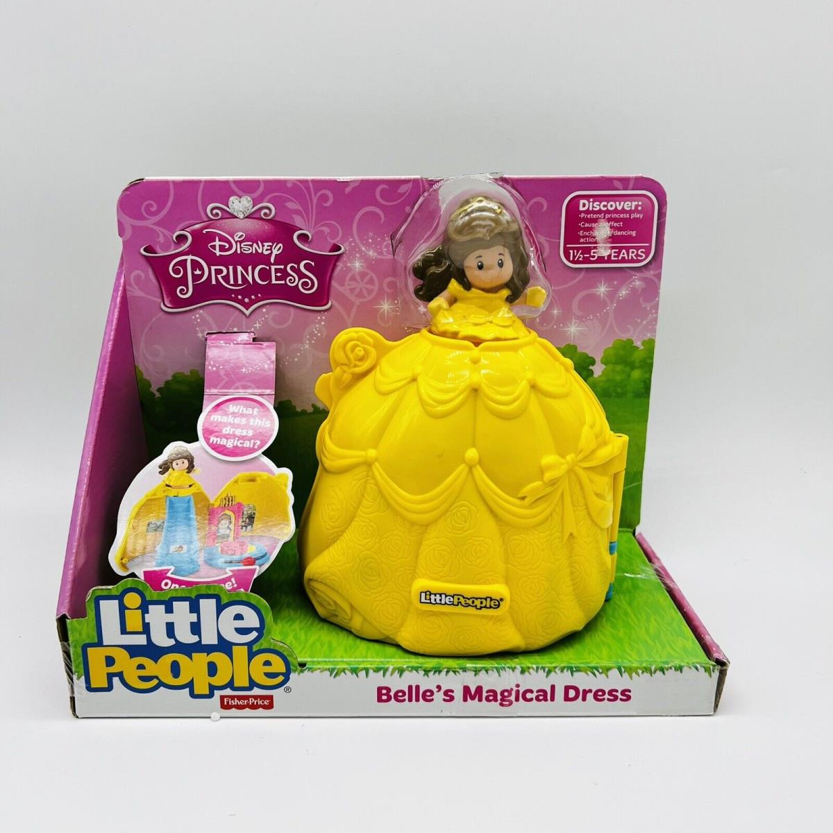 Fisher Price Little People Belle s Magical Dress Toy Disney Rare Htf