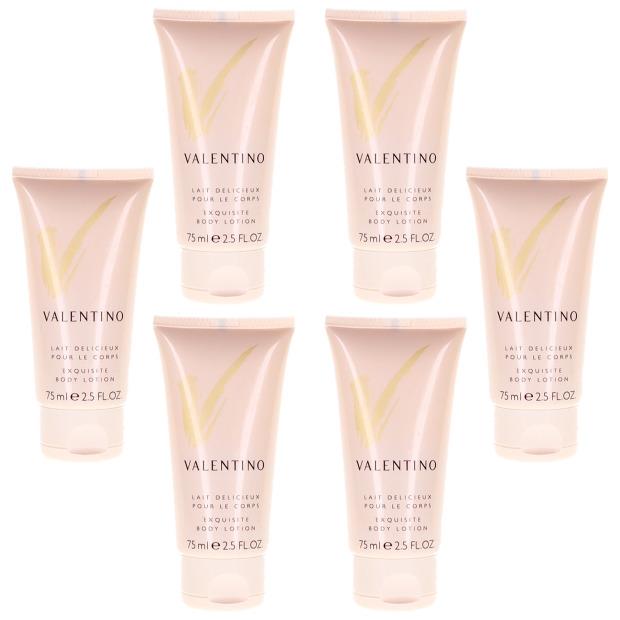 V By Valentino For Women Combo Pack: Body Lotion 15oz 6x2.5oz