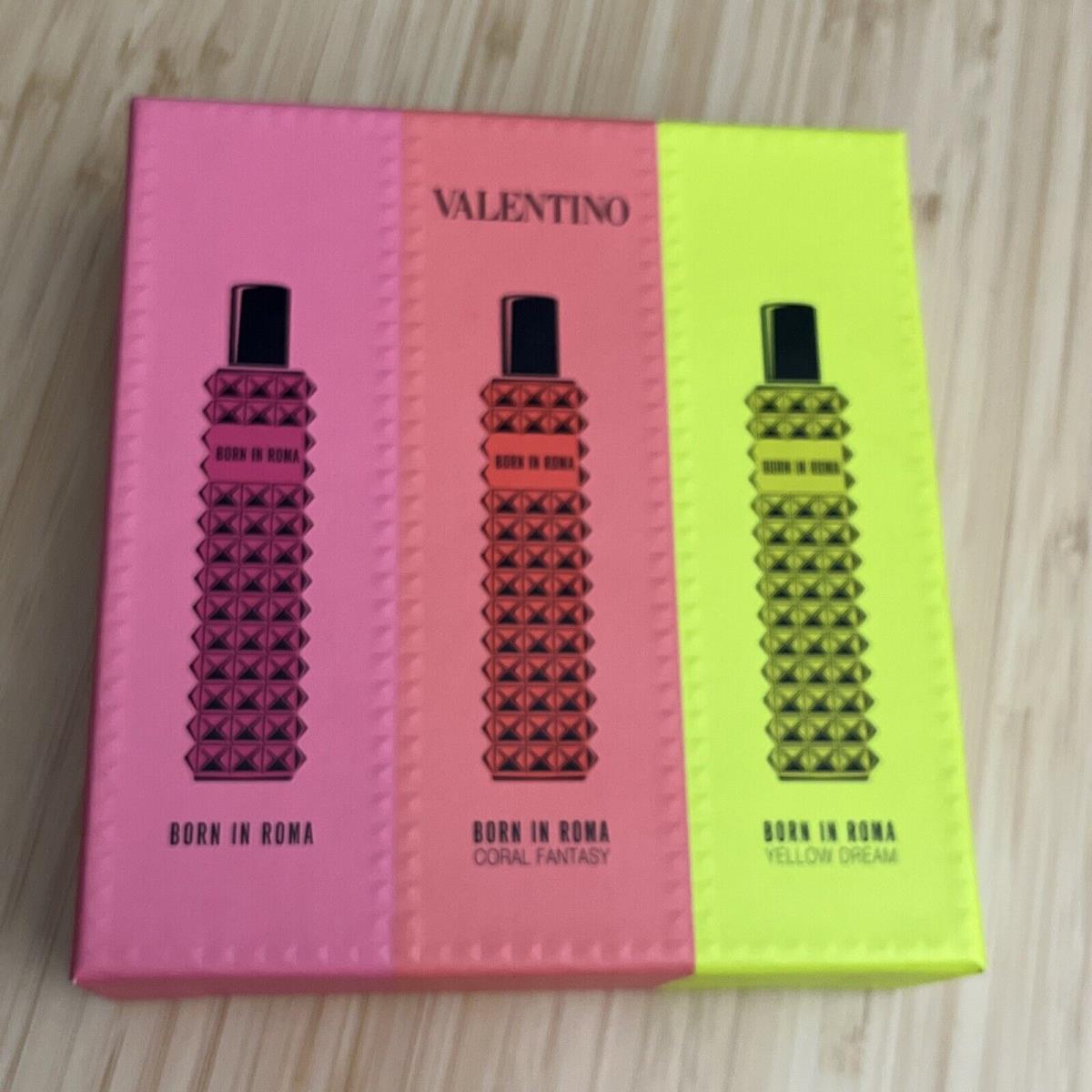 Valentino Born IN Romo Coral Fantasy Yellow Dream 0.5 Oz. Each Eau DE Parfum