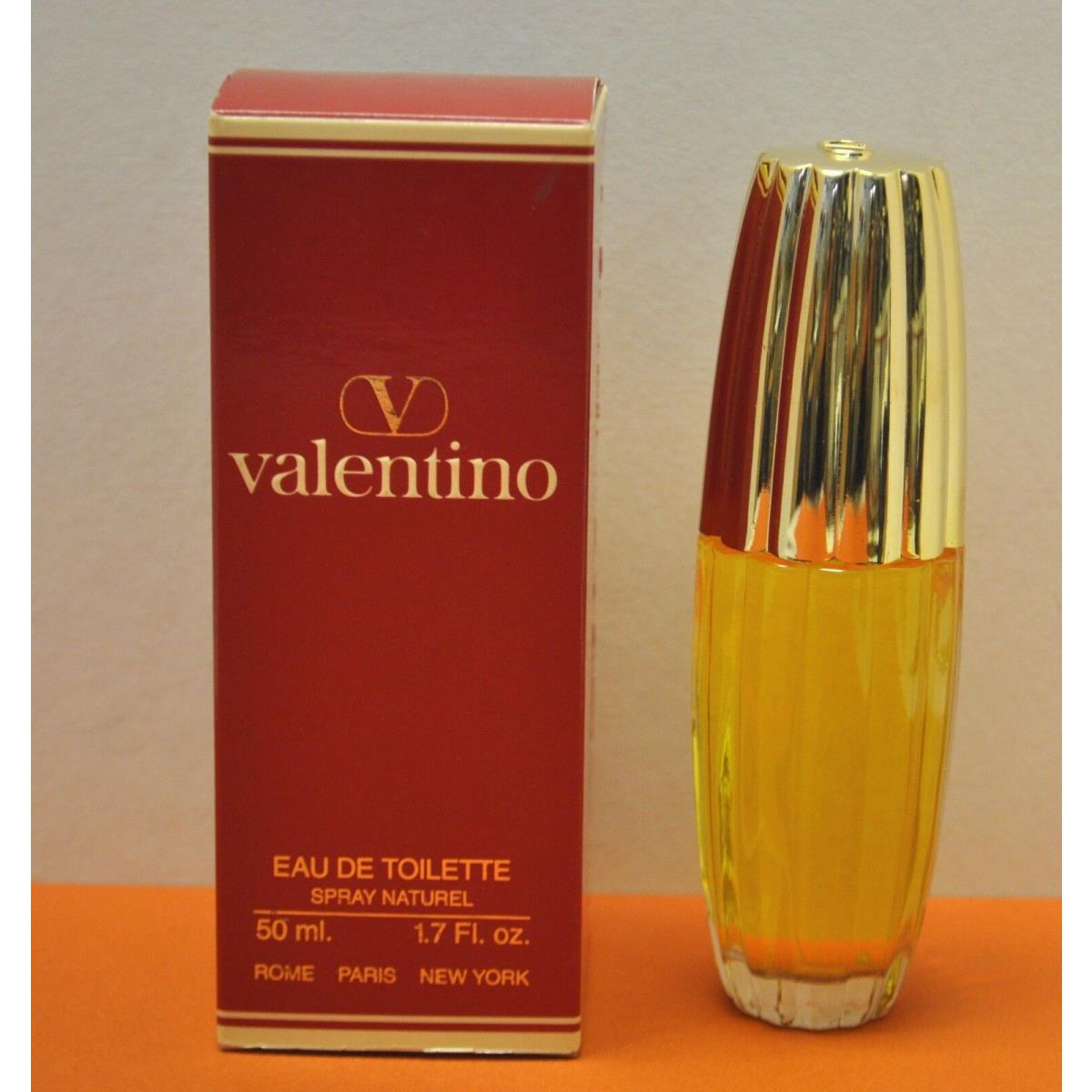 Vtg. Valentino Eau De Toilette 1.7 oz 80`s Formula with Rare Bottle Cap