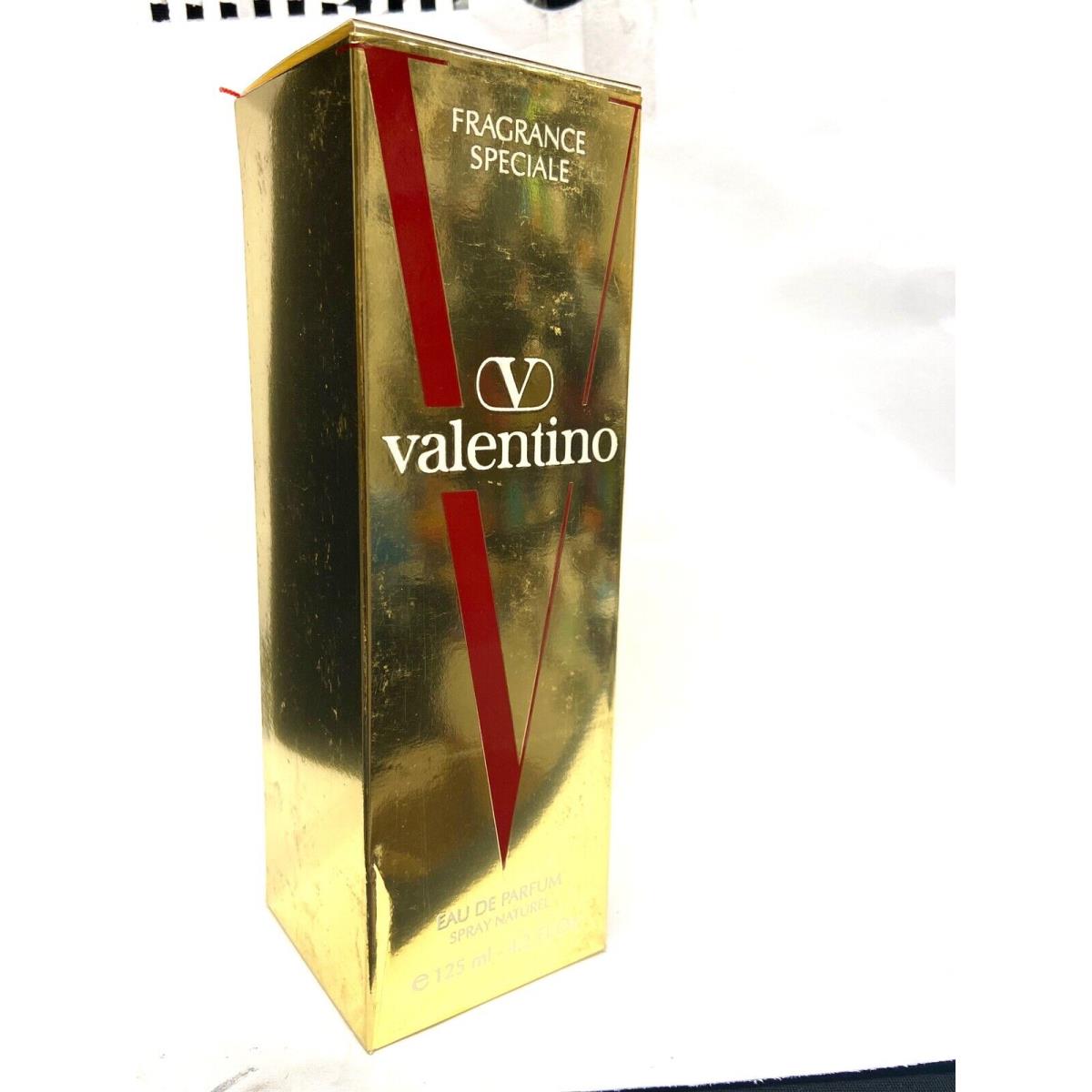 Vintage V Valentino Eau DE Parfum 4.2oz Spray Scuffed Box