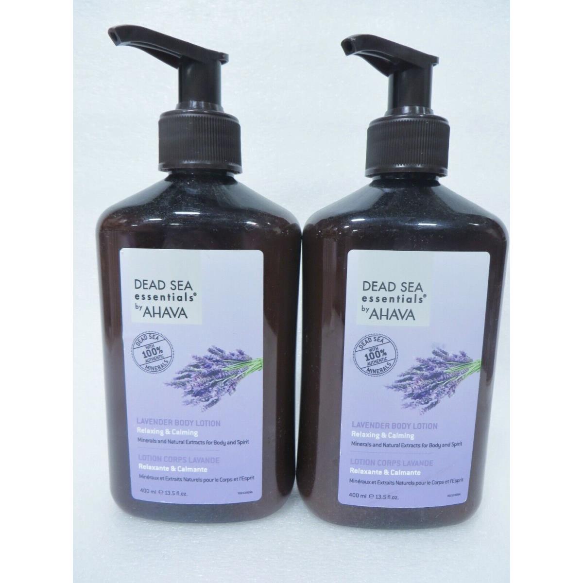 Ahava Dead Sea Lavender Body Lotion 13.5 OZ Lot of 2