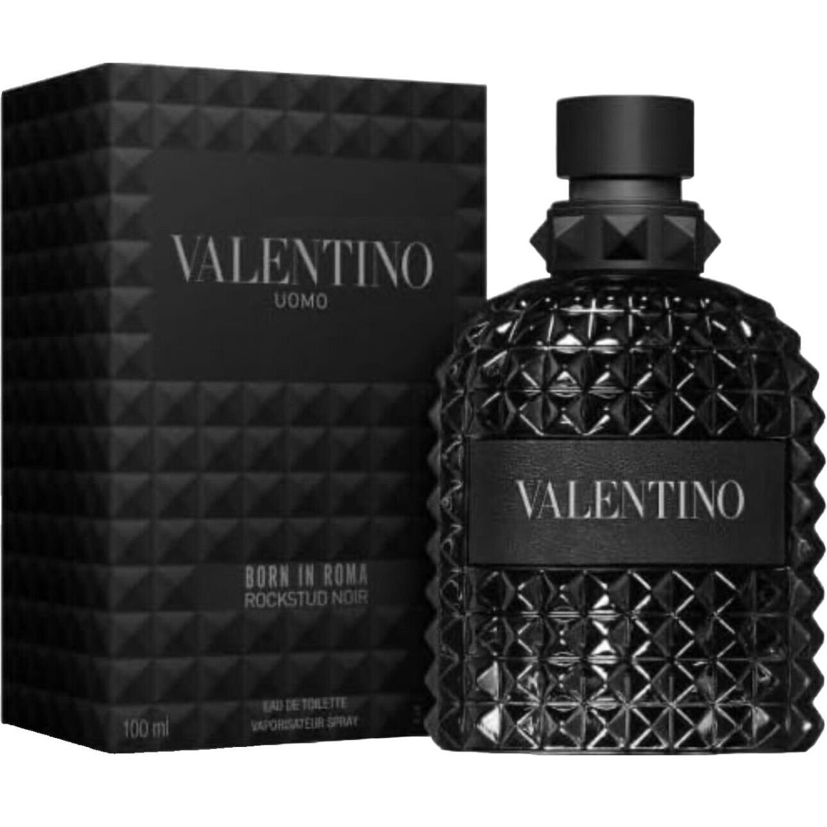 Valentino Uomo Born IN Roma Rockstud Noir 3.4OZ Edt Spray For Men