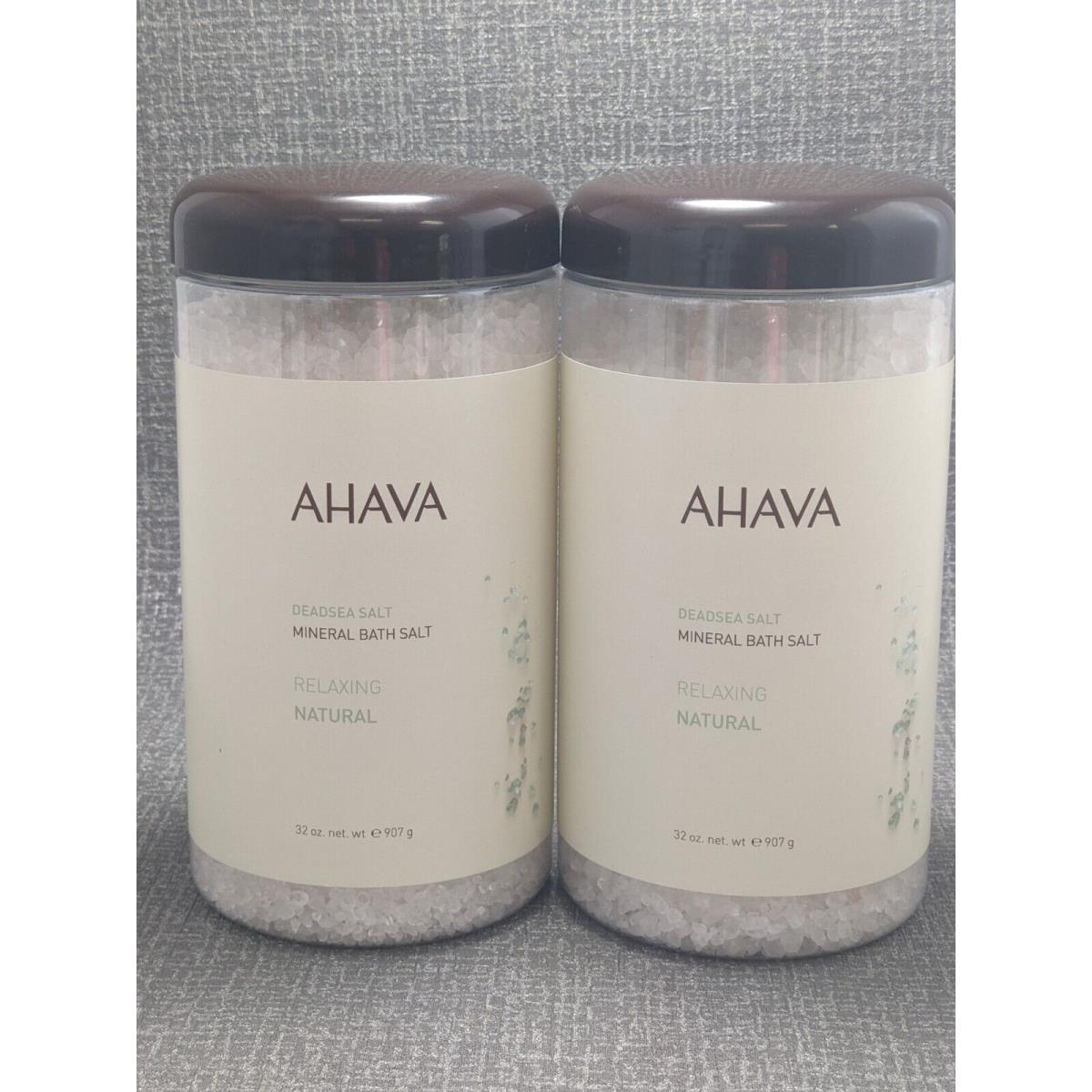 2X Ahava Dead Sea Salt Mineral Bath Salt 32 Oz. Soothing Relaxing Natural Spa