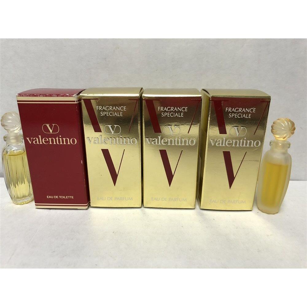 Lot of 4pcs Valentino 0.13 oz/4ml Edp Edt Splash Mini Women